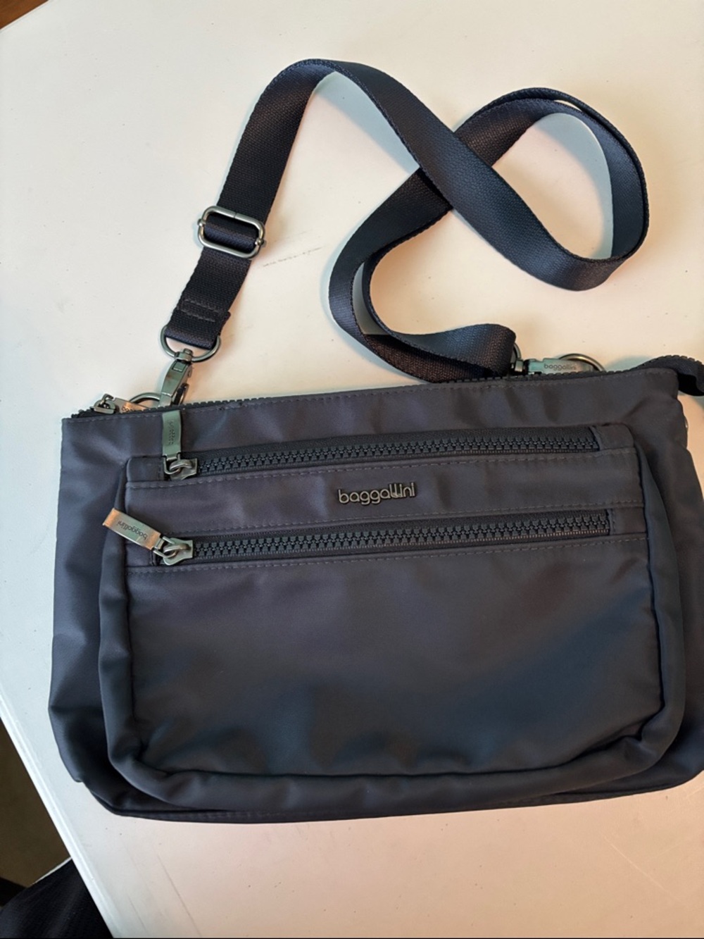 Baggallini Charcoal Crossbody Messenger Bag